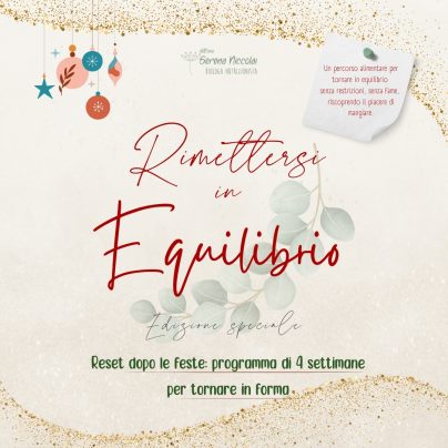 Reset dopo le feste - Programma di 4 settimane